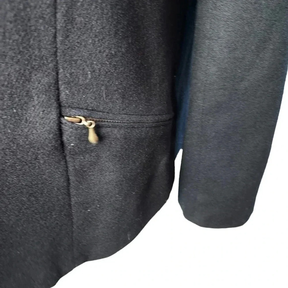 Dumas Womens Blazer 100% Pure Wool Zipper Closure Size 8 - Picture 8 of 14